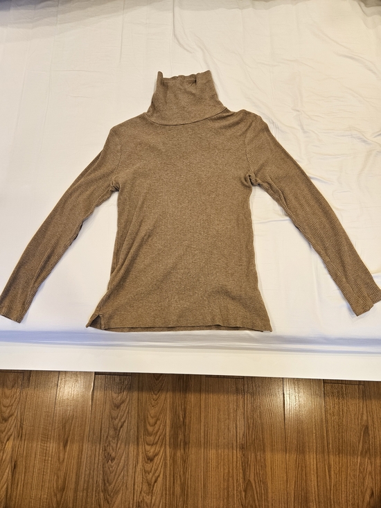 Ralph Lauren Tops - Ralph Lauren Ribbed Turtleneck Shirt Size S Light Brown